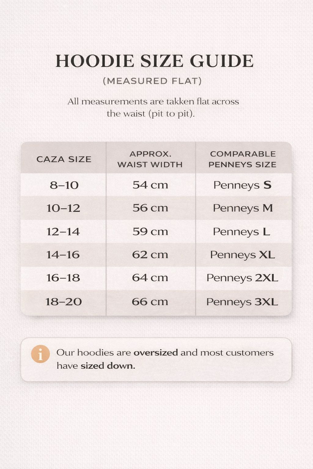 Caza Essential Hoodie Oversized