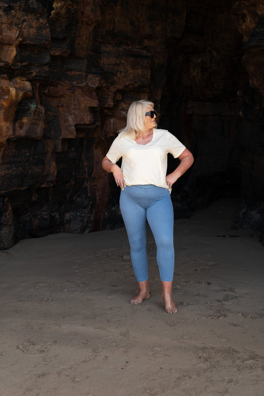 Caza Denim Leggings Light Blue
