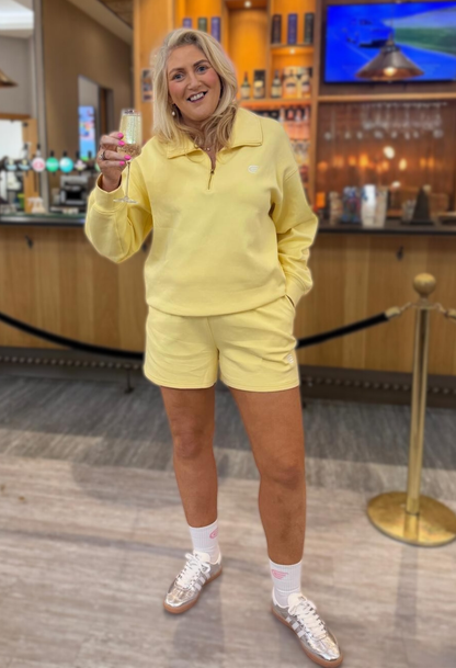 Caza Half-Zip Co-Ord Lemon