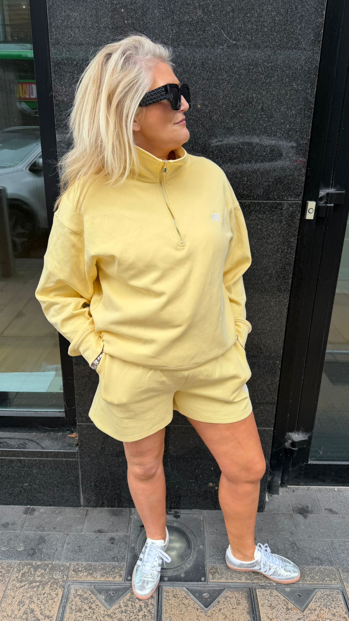 Caza Half-Zip Co-Ord Lemon