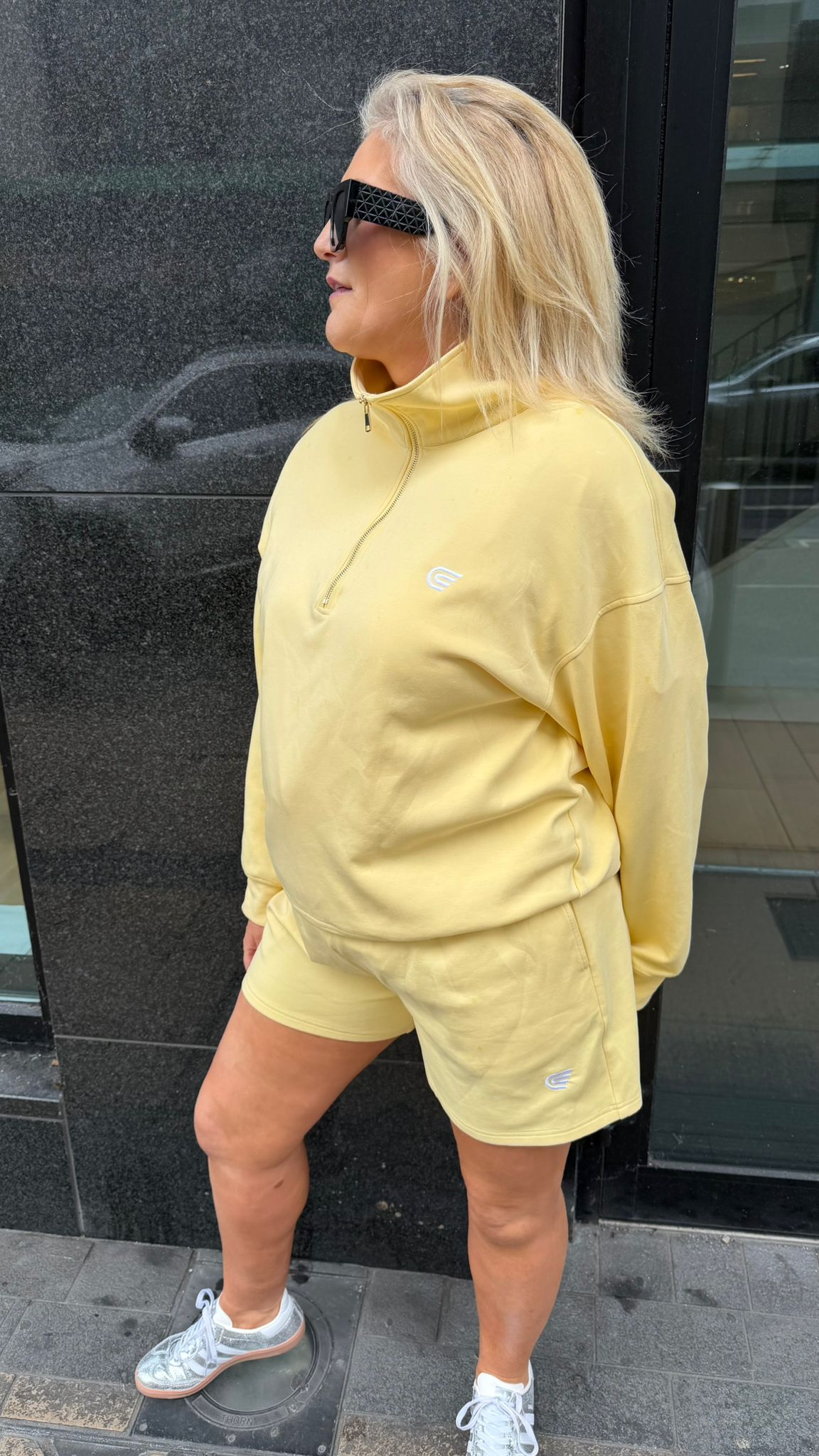 Caza Half-Zip Co-Ord Lemon