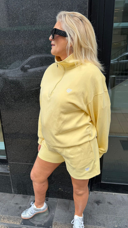 Caza Half-Zip Co-Ord Lemon